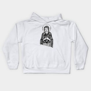 Holy Mother Powerful Image Design Kids Hoodie